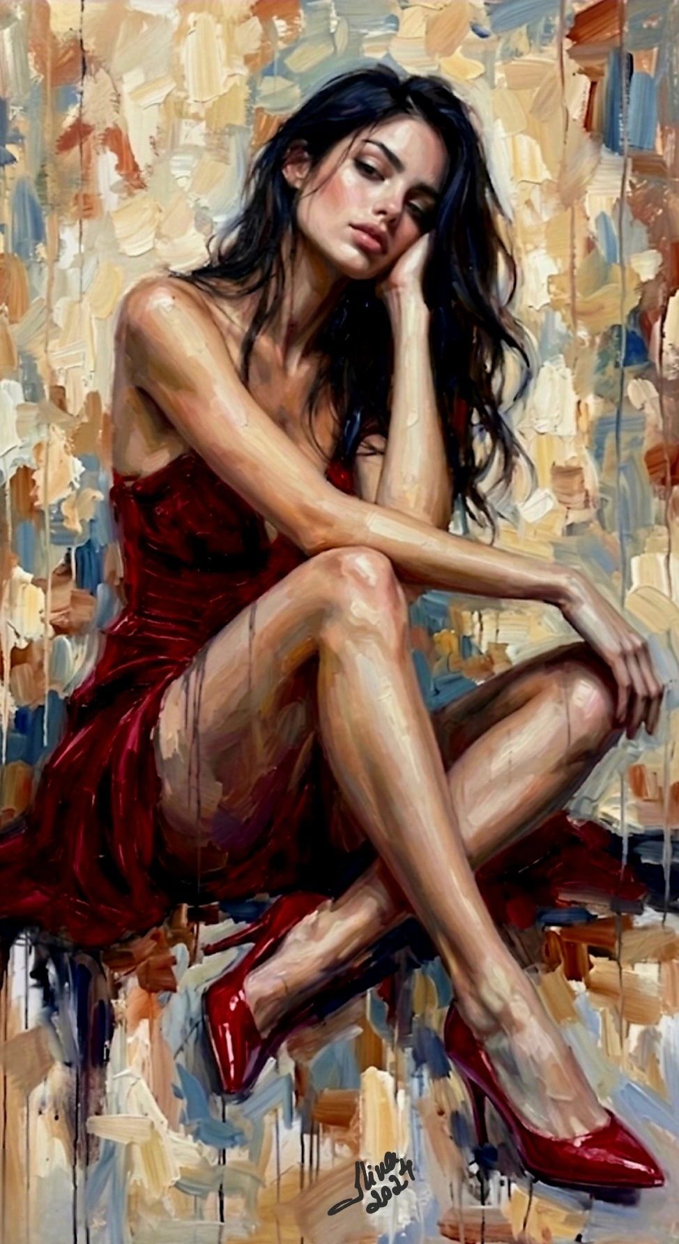 ArteDiAlina.com painting: The Party's over